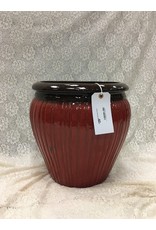 Red Ceramic Planter