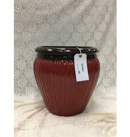 Red Ceramic Planter