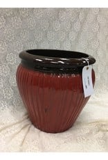 Red Ceramic Planter