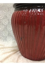 Red Ceramic Planter