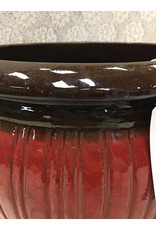 Red Ceramic Planter