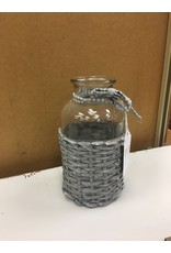 Willow Glass Bottle 8"