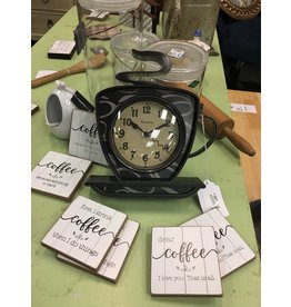 Ebern Designs Fresnel Coffee Mug Wall Clock