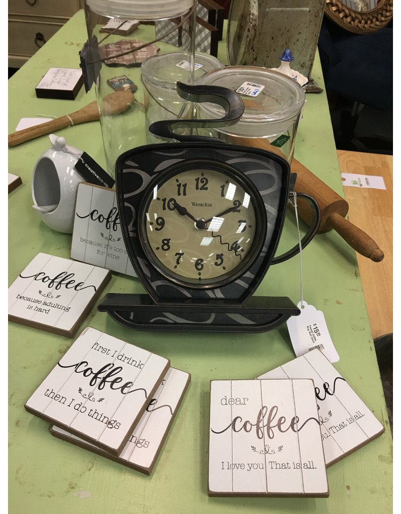 Ebern Designs Fresnel Coffee Mug Wall Clock