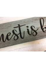 Our Nest is Best Engraved Sign, 24"