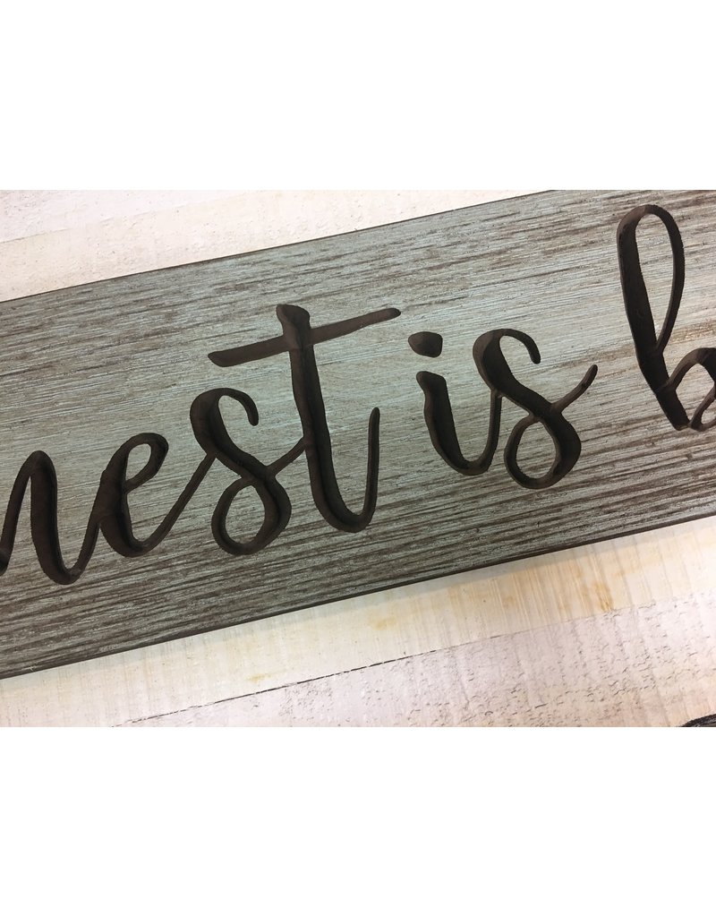 Our Nest is Best Engraved Sign, 24"