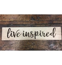 Live Inspired Engraved Sign, 2'