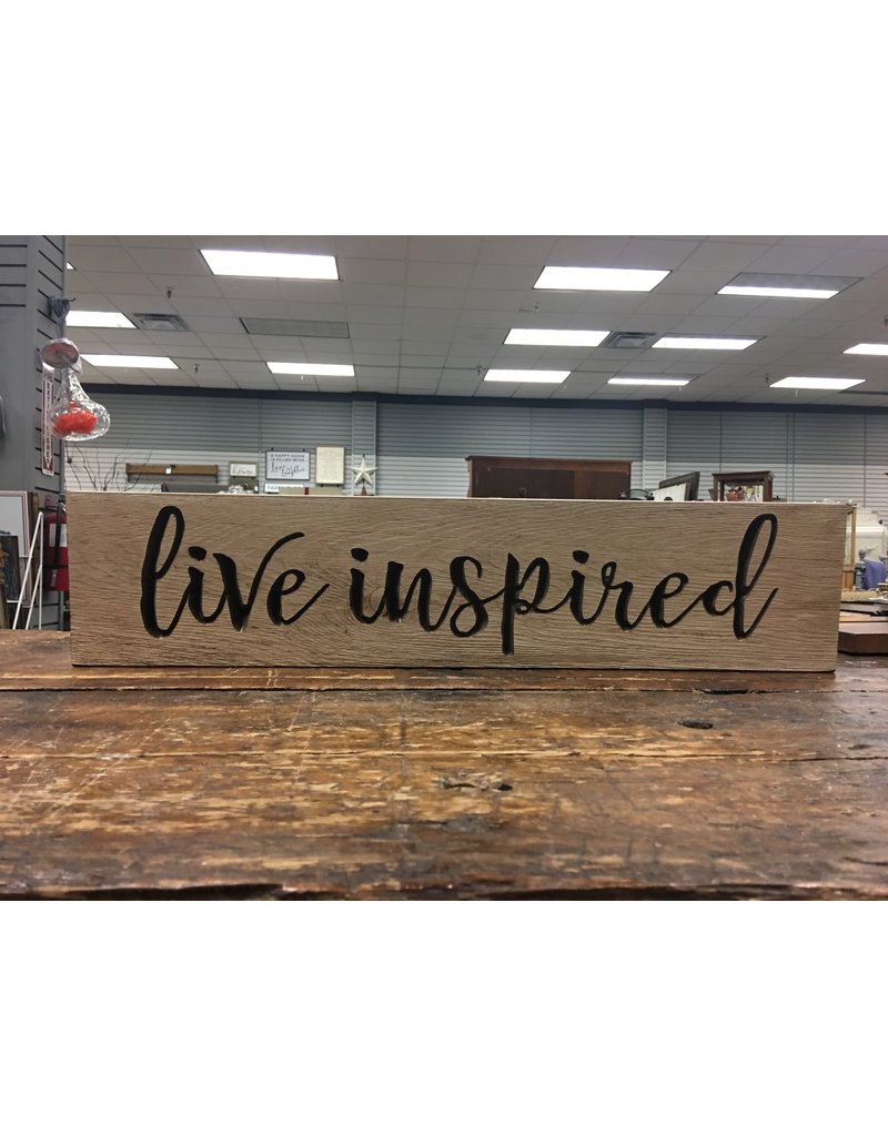 Live Inspired Engraved Sign, 2'