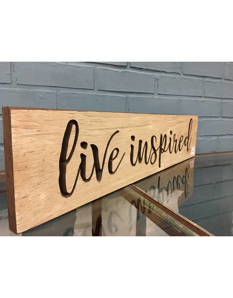 Live Inspired Engraved Sign, 2'