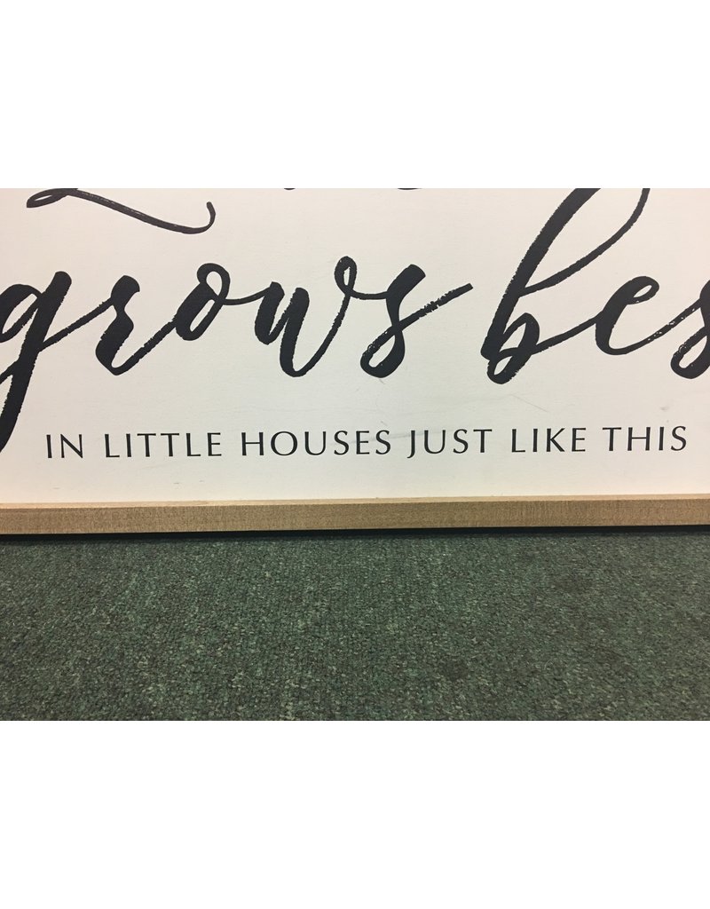 Love Grows Best Framed Sign