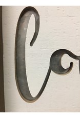 Framed Metal Cutout Love Sign