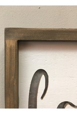 Framed Metal Cutout Love Sign