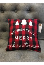 Merry Christmas Buffalo Pillow