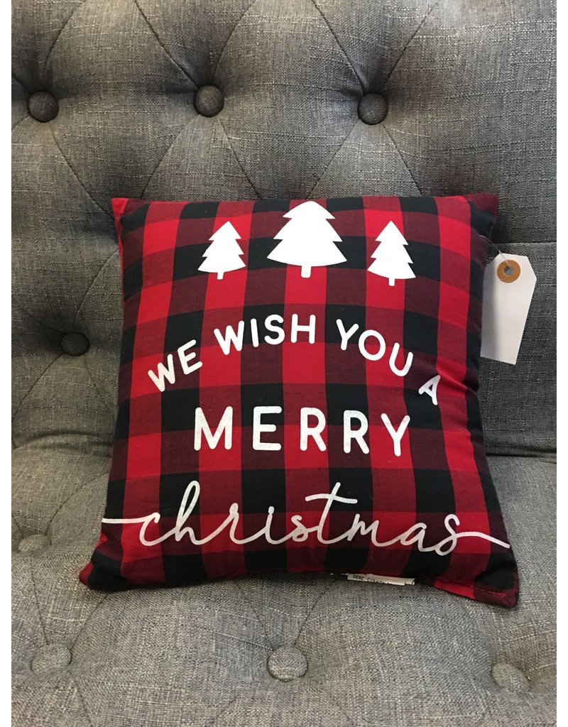 Merry Christmas Buffalo Pillow