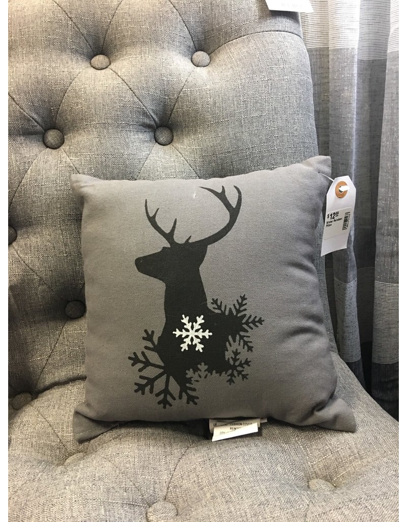 Winter Reindeer Pillow