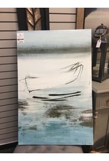 East Urban Home Blue 'Canoe' Painting Print on Canvas