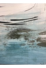 East Urban Home Blue 'Canoe' Painting Print on Canvas