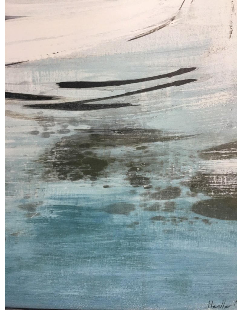 East Urban Home Blue 'Canoe' Painting Print on Canvas