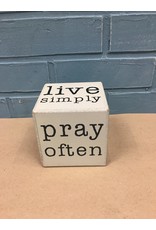 Live Simply Six-Sided Block