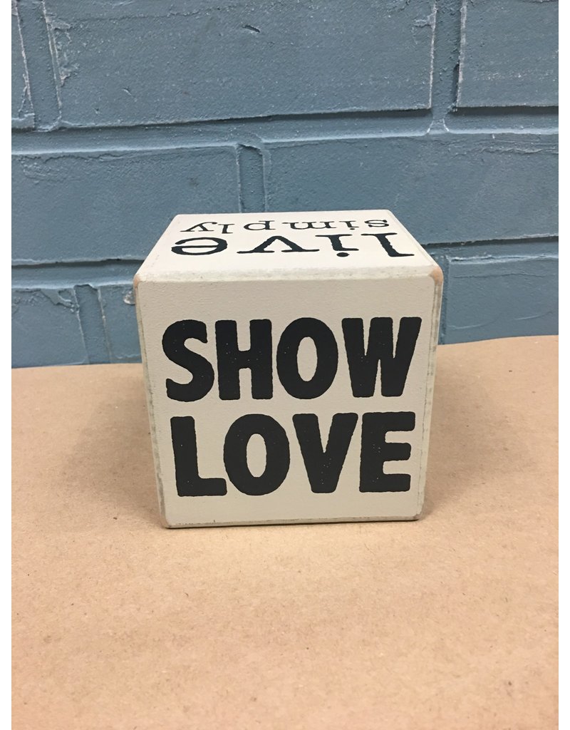 Live Simply Six-Sided Block
