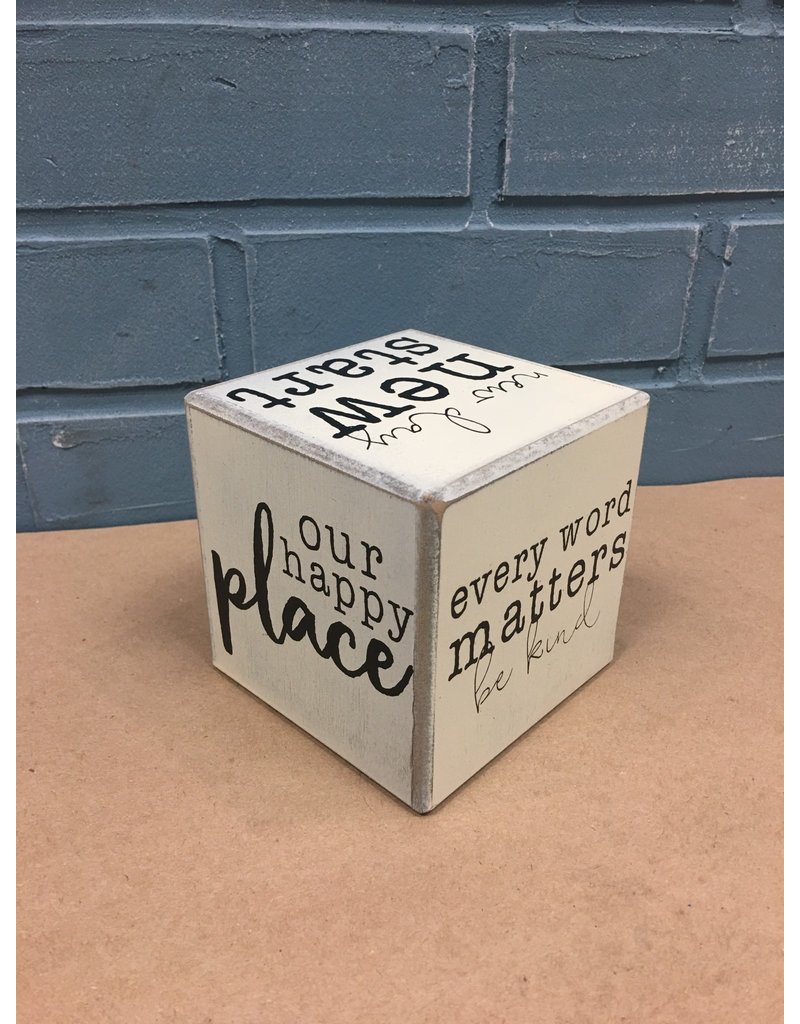 Our Happy Place Six-Sided Block