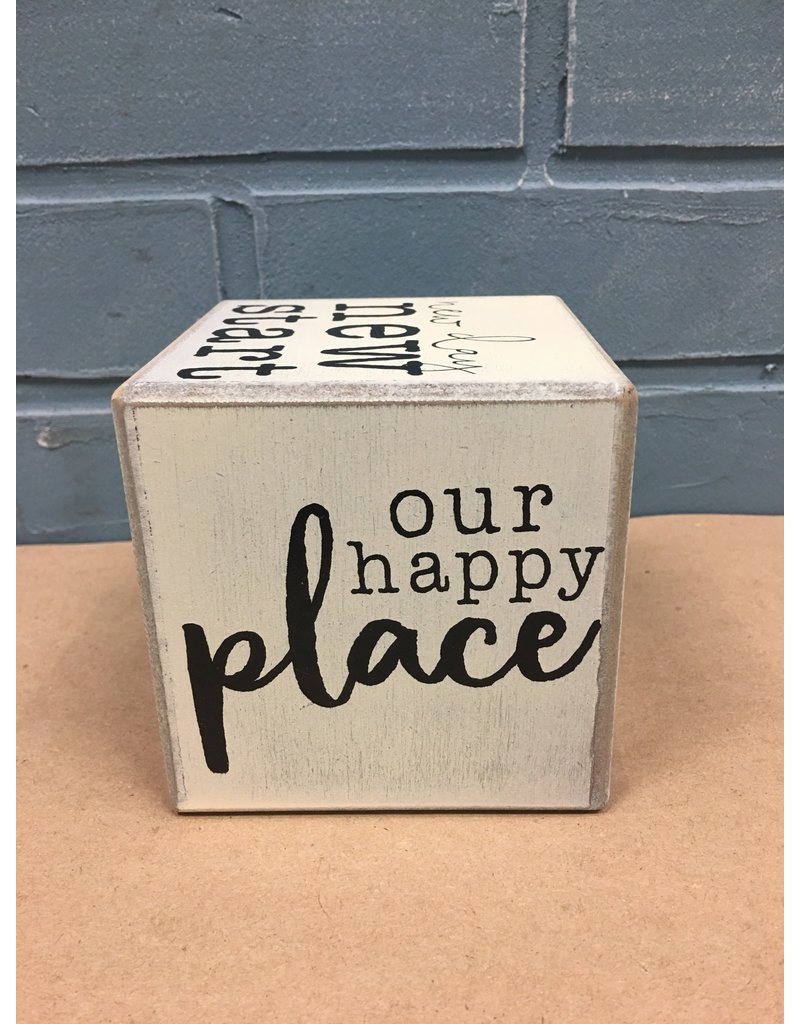 Our Happy Place Six-Sided Block