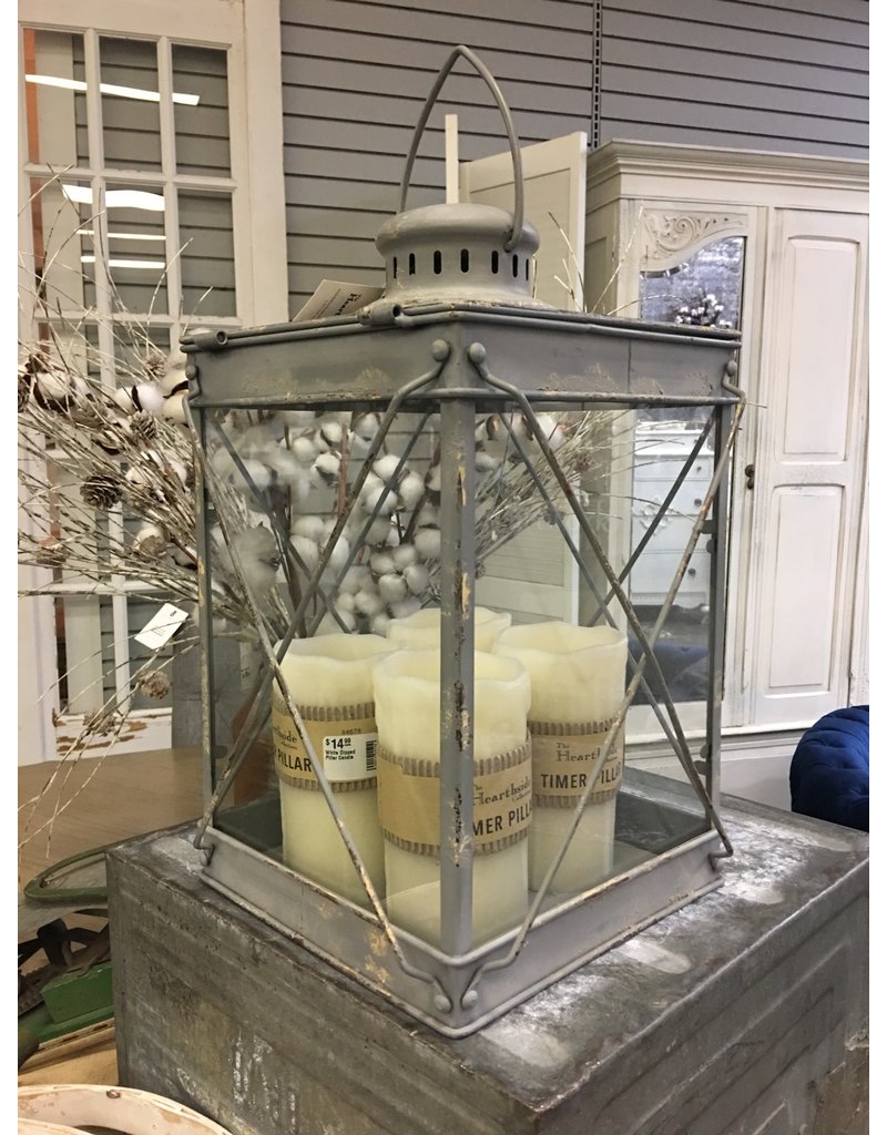 Grey Lantern w Glass