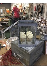 Grey Lantern w Glass