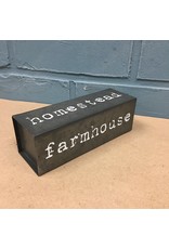 Farmhouse Four-Sided Metal Block