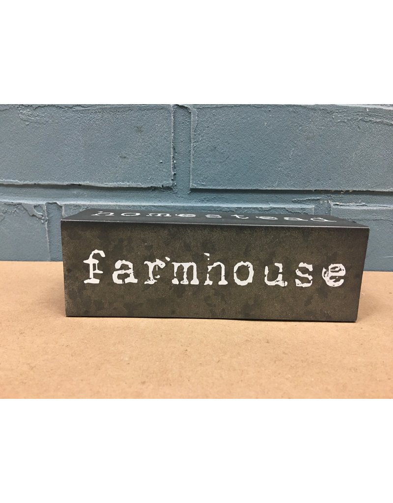 Farmhouse Four-Sided Metal Block