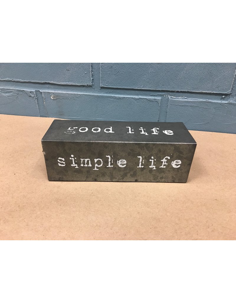 Farmhouse Four-Sided Metal Block