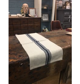 Grain Sack Navy Stripe Runner XL