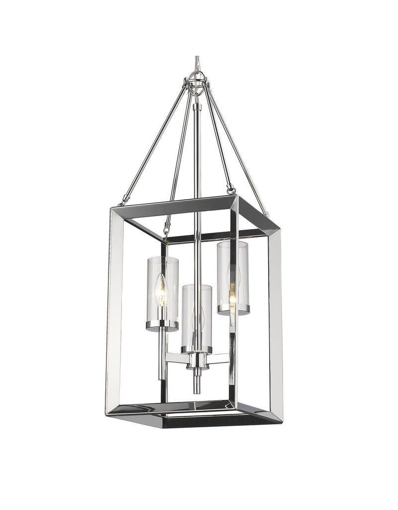 Three Posts Thorne 3-Light Chrome Foyer Pendant