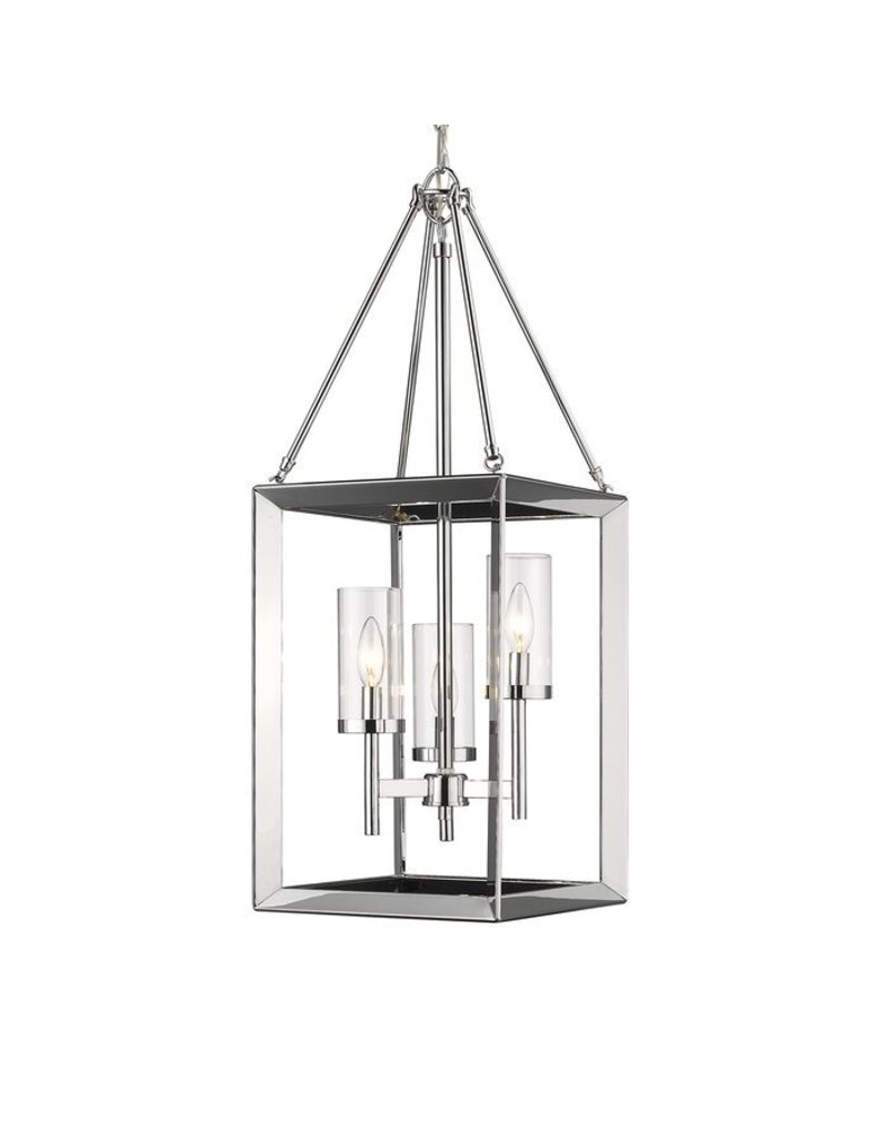 Three Posts Thorne 3-Light Chrome Foyer Pendant