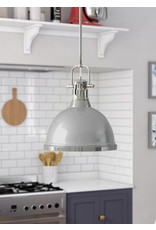 Beachcrest Home Bodalla 1-Light Single Dome Pendant - Chrome