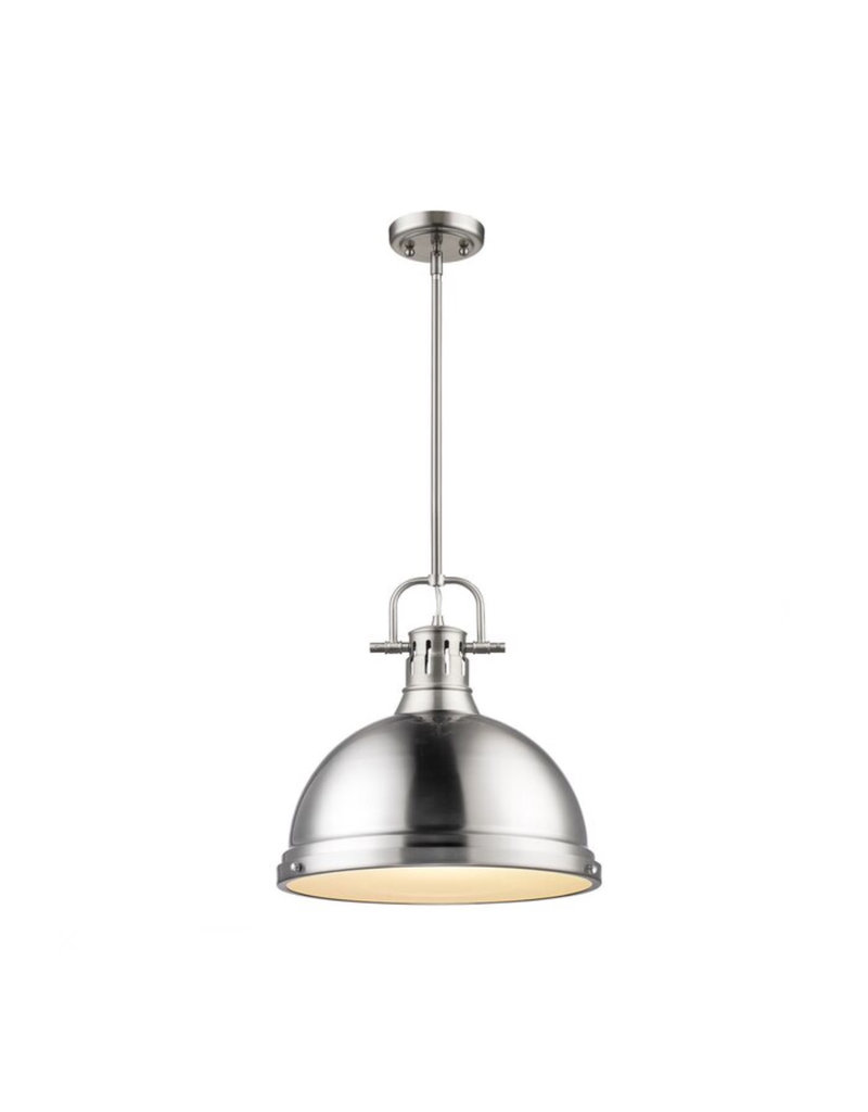 Beachcrest Home Bodalla 1-Light Single Dome Pendant - Pewter