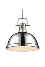 Beachcrest Home Bodalla 1-Light Single Dome Pendant - Pewter