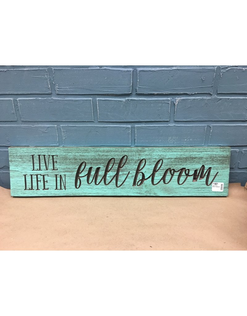 Life in Full Bloom Engraved