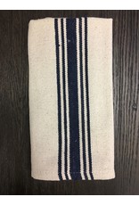 Grain Sack Navy Stripe Towel