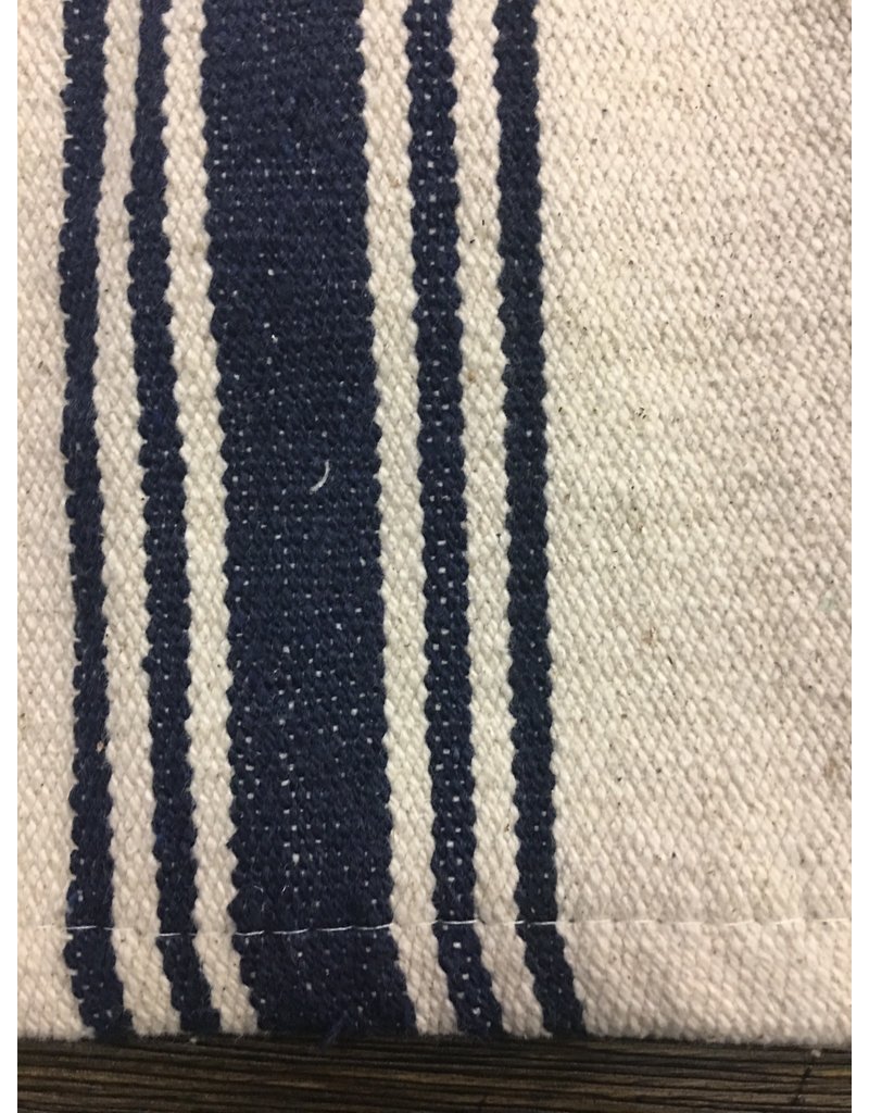 Grain Sack Navy Stripe Towel