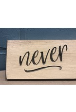 Never Enough Coffee Sign Engraved 24"