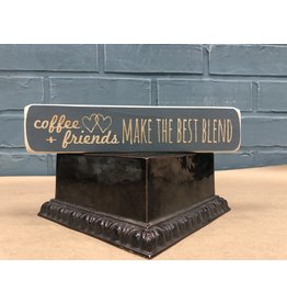 Coffee + Friends Make the Best Blend Engraved Block, 8"