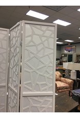 White Giyano 4 Panel Screen