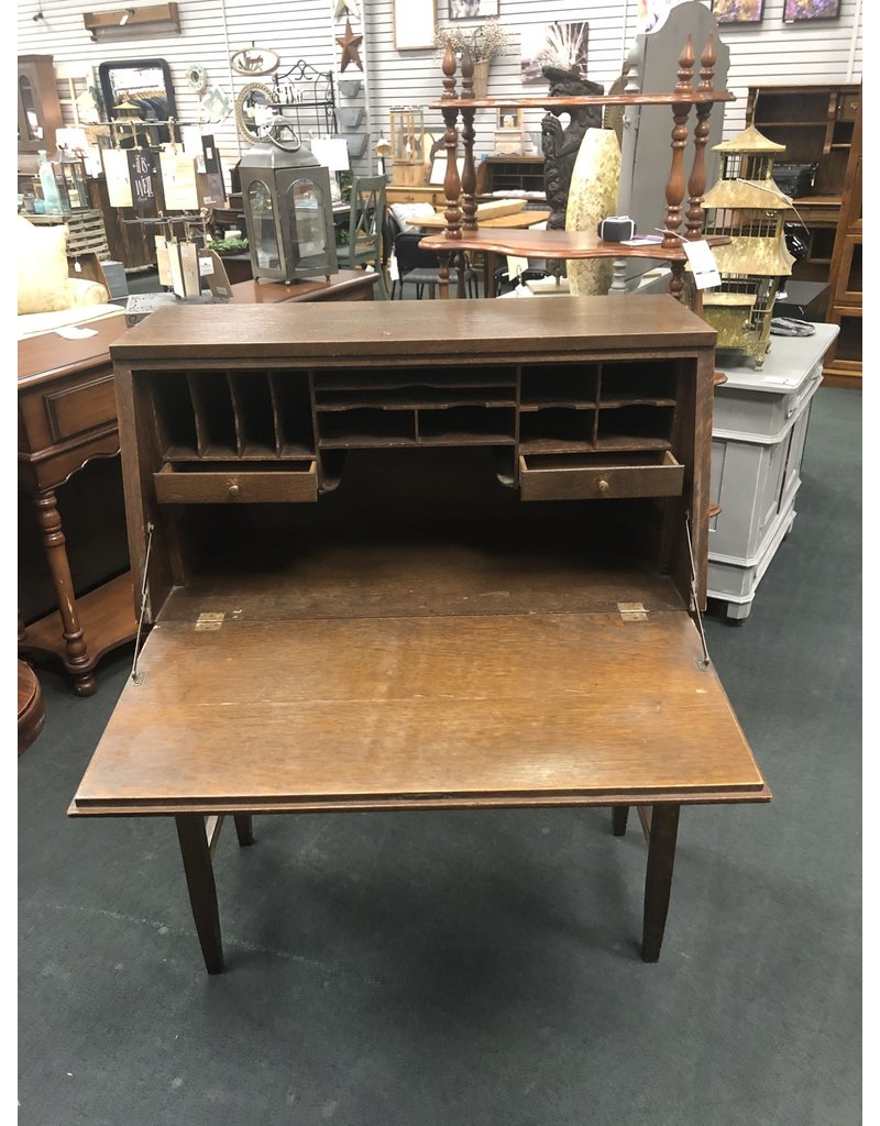Drop Front Oak Secretary Heirloom Home