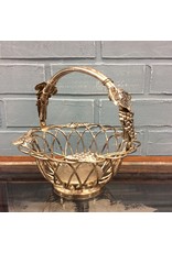 Small Silverplate Grape Basket by Godinger