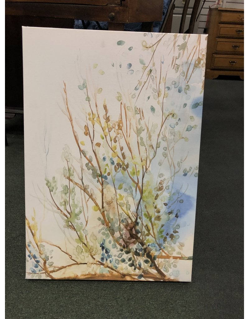 Blue/Green Branch Canvas