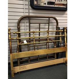 Gold Wood Full Size Headboard