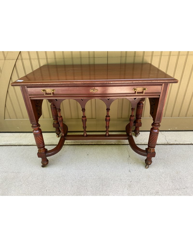 Victorian Cherry Ladies Desk w/ Strecher Base