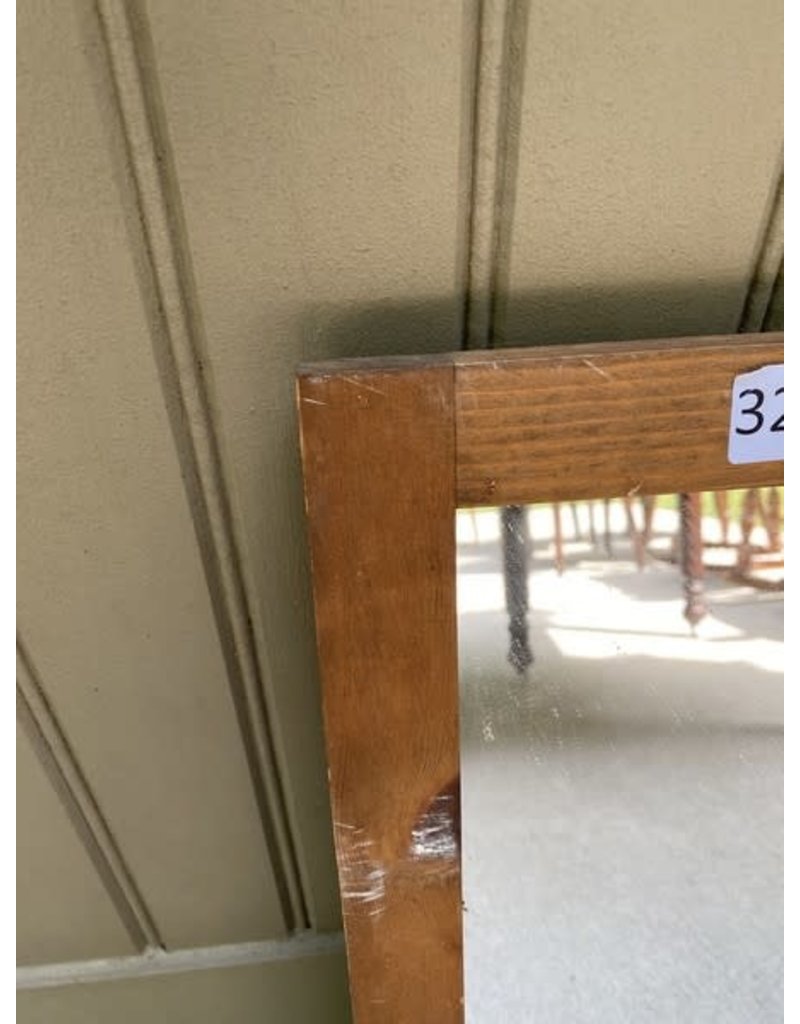 Small Wood Framed Mirror