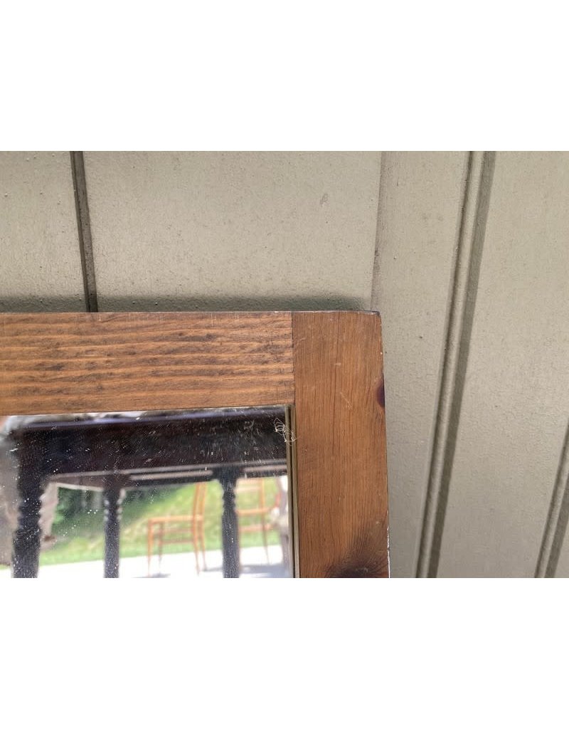 Small Wood Framed Mirror